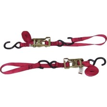 Ohbe Express 49498-10 Kırmızı 1 "x 69" Entegre Yumuşak Kancalı Mandallı Toka Bağları