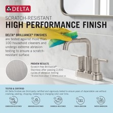 Ohbe Express Musluk Albion Banyo Bataryası, Altın 2 Kulplu Banyo Bataryası, Banyo Lavabo Bataryası, Metal Push-Pop Tahliye Tertibatı, 1.2 Gpm Akış Hızı, Şampanya Bronz 25855LF-CZ