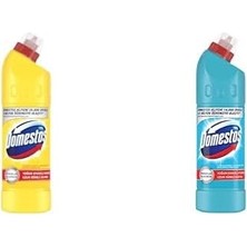 Ohbe Express Domestos Yoğun Kıvamlı Çamaşır Suyu Limon Ferahlığı 750 ml ve Domestos Yoğun Kıvamlı Çamaşır Suyu Okaliptüs Ferahlığı 750 Ml, 750 ml x 2, Limon Ferahlığı + Okaliptüs Ferahlığı Çamaşır Suyu