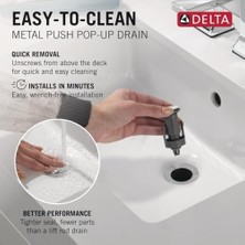Ohbe Express Arvo Banyo Bataryası Krom, Banyo Lavabo Bataryası, Banyo Lavabo Bataryası, Tahliye Montajı Dahil, Krom 25840LF