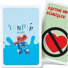 Ohbe Express Fondip Klasik Içki Oyunu, 165 Kartlı, Yetişkinler Için Eğlenceli Kart Oyunu, 18+