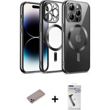 Marsilyan™- iPhone 12 Pro Kılıf Nova Işık Özel Seri - Şeffaf Uv Polymer Nano Ekran Koruyucu + Shine Kamera Lens Koruma Cam - Sabe