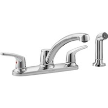 Ohbe Express Standard 7074501.002 Colony Pro Iki Saplı Düşük Ark Mutfak Bataryası Cilalı Krom Sray ile