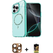 Marsilyan™- iPhone 16 Pro Max Kılıf Kıvılcım Form Prime - Siyah Buffer Cam Ekran Koruyucu + Pers Alüminyum Kamera Lens - Cltm