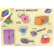 Ohbe Express Ahşap Tutmalı Puzzle Mutfak Gereçleri