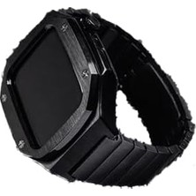 Ohbe Express - ile Uyumlu 44MM Kordon Swatch Tarzı Paslanmaz Baklalı Metal Kasa Kordon