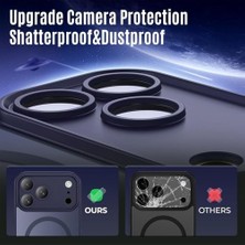 Ohbe Express Iphone 17 Pro Max ile Uyumlu Kamera Lens Korumalı Destekli Kablosuz Şarj Özellikli Saydam Telefon Kılıfı Ar