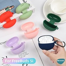 Ohbe Express Freebuds 6i Mat Silikon Için Kılıf Siyah [freebuds 6i ile Uyumlu Kılıf - Siyah]