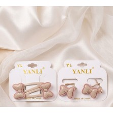 Happy Aksesuar Fiyonk Figürlü Toka Set Çıtçıtlı ve Lastik