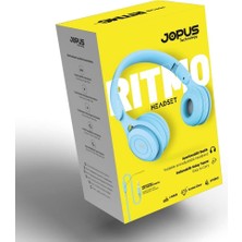 Ohbe Express Jopus Ritmo Kulak Üstü Kablolu Kulaklık Katlanabilir Js-80 (Mavi)