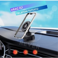 Ohbe Express Araç Içi Telefon Tutucu Güçlü Manyetik Vakum Vantuzlu Araç Telefon Tutucu