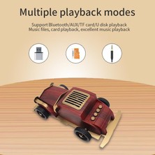 Ohbe Express Retro Klasik Araba Şekilli Kablosuz Bluetooth Hoparlör – 1500MAH Şarjlı, Bt/tf/usb Destekli, 5W Güç Çıkışı, 10M Menzil, Telefon Standlı Dekoratif Müzik Hoparlörü | B2