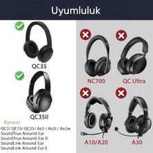 Ohbe Express Bose ile Uyumlu Quietcomfort 35 (QC35) & Quiet 35 Iı (QC35 Ii) Için Deri Kulaklık Pedi Hafızalı Yüksek Kaliteli Materyal Kulaklık Süngeri