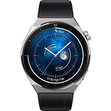 Ohbe Express Gt 3 Pro 46MM Titanyum Kasa ve Siyah Kauçuk Kayış Akıllı Saat