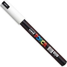 Ohbe Express - Ultra Ince - Ince Boya Marker Kalem Seti - Pc-1mr, Pc-1m, Pc-3m - Beyaz Mürekkep - 3'lü Paket