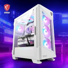 Ohbe Express Msı Mpg Velox 100R 4X120MM Argb Fan Temperli Cam USB 3.2 Type-C Atx Mid-Tower Beyaz Gaming (Oyuncu) Kasa