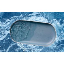 Ohbe Express Servis Tabağı 38 x 19 cm Mat Beyaz/mat River