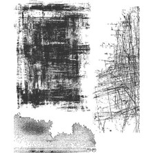 Ohbe Express Anonymous Tim Holtz Yapışkan Pullar 7"x8.5", Hafif Değişiklikler