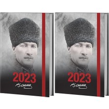 Ohbe Express Halk Kitabevi Komutan 2023 Ajanda 128 Sayfa Ciltli, 13,5X21CM 2li Paket