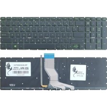 Ohbe Express Hp 15-AB211NT P5M62EA, 15-AU112NT Y7Y49EA Ile Uyumlu Klavye Işıklı (Yeşil)