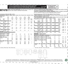 Ohbe Express Mccall's Patterns Kesim Desenli Yelek ve Ceket, Çok Renkli, Ölçüler Xsm-Med-P, 78 x 152 x 0,64 cm