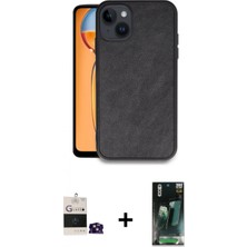 Marsilyan™- iPhone 15 Kılıf Kıvılcım Işık Serisi - Şeffaf 360 Full Body Arka Koruyucu + Bilvis Titan Kamera Lens - Pe