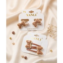 Happy Aksesuar Fiyonk Figürlü Toka Set Çıtçıtlı ve Lastik