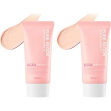 Ohbe Express Aydınlık Görünüm Sunan Güneş Koruyucu A'pıeu Pure Block Tone-Up Sun Base Ex SPF50 Pa 50 Mililitre (2 Paketi)