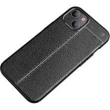 Ohbe Express 13 Mini ile Uyumlu Niss Deri Silikon Şok Emici Kaymaz Çizilmeye Dayanıklı 360° Koruma Telefon Kılıfı - Lacivert
