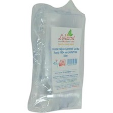 Ohbe Express Plastik Kaşık Ekonomik Çorba Kaşığı 1654 mm Şeffaf 100 Adet 1 Paket