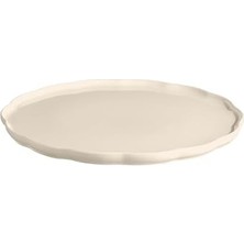 Ohbe Express Emile Henry Madeleine Yuvarlak Servis Tabağı 31 cm Ekru/clay