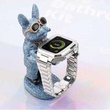 Ohbe Express - 44MM ile Uyumlu Kordon Swatch Saat Modeli Kasalı Metal Kordon