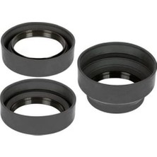 Ohbe Express 67 mm Üç Kademeli Kauçuk Parasoley, Lens Hood