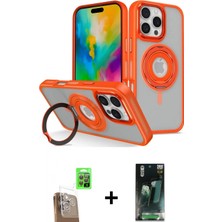 Marsilyan™- iPhone 16 Pro Kılıf Nova Minimal Serisi - Siyah 360 Mat Full Body Arka Koruyucu + Raze Metal Kamera Lens - Cltm