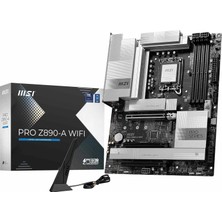 Ohbe Express Msı Pro Z890-A Wıfı Soket 1851 Ddr5 9200MHZ(OC) USB 20GBPS 4xm.2 2xtb4 HDMI 2x Dp 5g Lan Wıfı 7 Atx