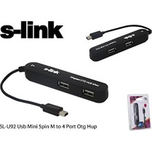 Ohbe Express SL-U92 USB Mini 5pin M To 4 Port Otg Hup