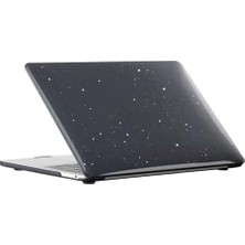 Ohbe Express MacBook Pro 13 Inç Kılıf - M1-M2 Çip A2338 A2289 A2251 A1706 A1708 A1989 A2159 Uyumlu, Simli Kristal Parlak Sert Kapak, Darbe ve Çizilmeye Karşı Koruma, Touchbar'lı Pro Modeli Siyah