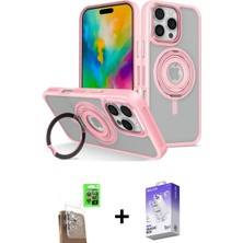Marsilyan™- iPhone 16 Pro Kılıf Nova Minimal Serisi - Siyah Bilvis 5in1 3D Magic Cam Ekran Koruyucu + Raze Metal Kamera Lens - Cltm
