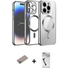 Marsilyan™- iPhone 12 Pro Kılıf Nova Işık Özel Seri - Şeffaf Uv Polymer Nano Ekran Koruyucu + Shine Kamera Lens Koruma Cam - Sabe