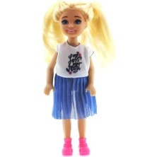 Ohbe Express Baonier Mavi Etekli 14 cm Sarışın Tekli Kız Bebek