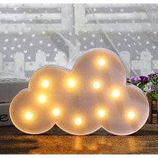 Ohbe Express LED Işık Bulut Çocuk Odası Gece Lambası Dekoratif LED Aydınlatma