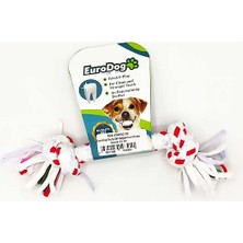 Euro Dog Flzdgnkr Eurodog Diş Ipi Iki Düğüm Ince Beyaz Kırmızı 15 cm
