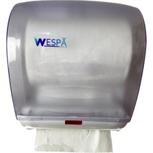 Ohbe Express Wespa Kağıt Havlu Dispenseri, Gri Plastik, Duvar Montajlı, Profesyonel Banyo ve Tuvalet Için