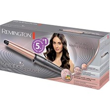 Ohbe Express Saç Maşası Keratin Protect , Konik, Yüksek Kaliteli Grip-Tech Seramik Kaplama, Gri/pembe Altın, CI83V6