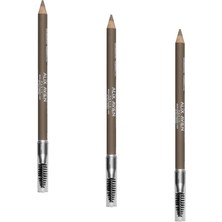 Ohbe Express Fırçalı Yumuşak Uçlu Belirginleştirici Kahverengi Kaş Kalemi-Eyebrow Expert Powdery Liner 101 Nude (3 Paketi)