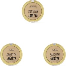 Ohbe Express Callista Smooth Compact Powder Mat Görünümlü Pudra 10 Natural (3 Paketi)