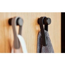 Ohbe Express Loop Havlu Askısı, El Havlusu Askısı, Manyetik Havlu Klipsi, El Havluları ve Bulaşık Bezleri Için, 9 Cm, 2 Adet, Siyah