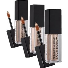 Ohbe Express Shimmer & Yoğun Işıltılı Likit Metalik Göz Farı (3 Paketi)