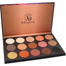 Ohbe Express Kd Feelinggood 15 Renk Göz Farı Paleti, Mat ve Işıltılı Bitişli, Uzun Süre Kalıcı Mineral Pigmentli, Seyahat Boy Göz Makyaj Paleti