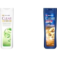 Ohbe Express Clear Kepeğe Karşı Etkili Şampuan Bitkisel Sentez Aloe & Çay Ağacı Yağı 350 Ml(2) Clear Men Kepeğe Karşı Etkili Şampuan Saç Dökülmesine Karşı Kahve Çekirdeği Özü 350 Ml(1)